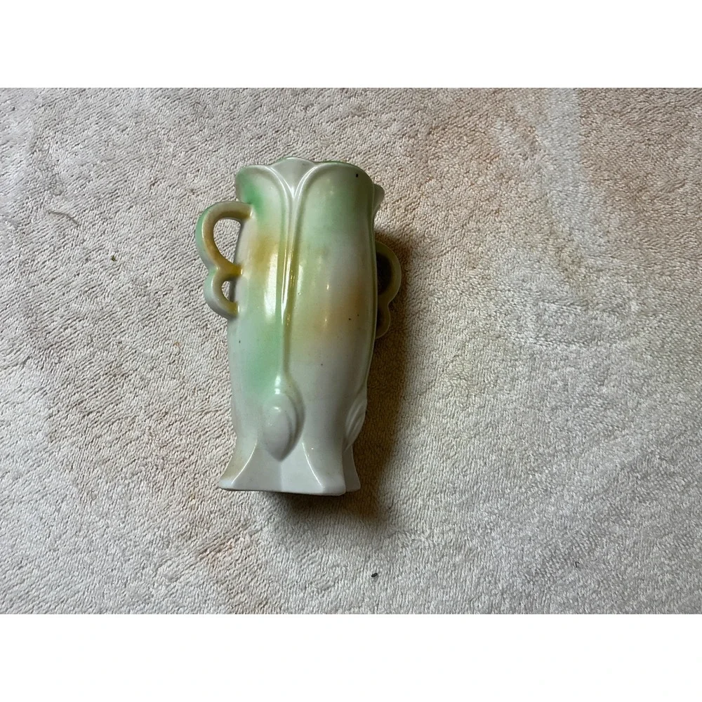 Vintage Made in Japan‎ Porcelain Bud Vase Hand Painted Floral Pink Green 4 Inch